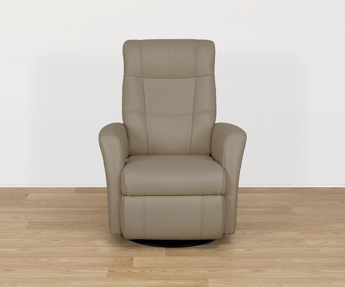 Lathan Manual Leather Recliner