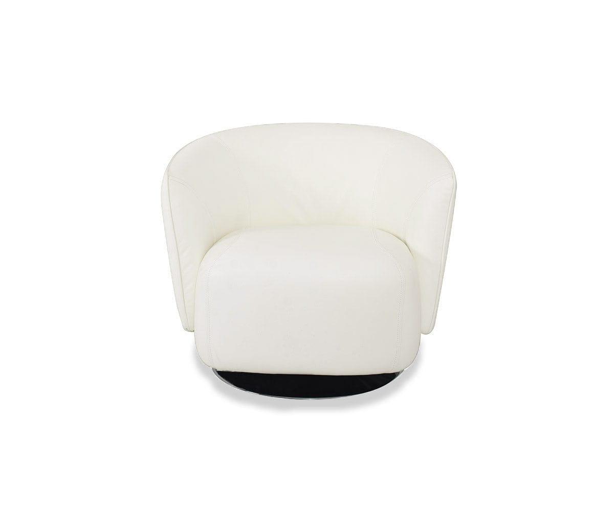 Elena Leather Swivel Chair