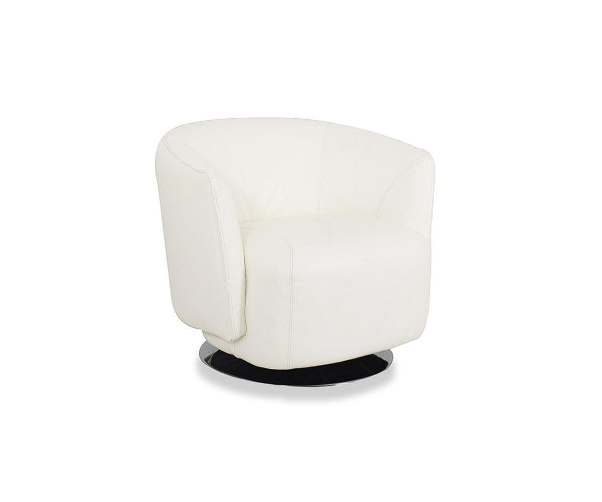 Elena Leather Swivel Chair