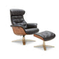 Anselmo Leather Recliner & Ottoman