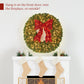 Pre-Lit Artificial Fir Christmas Wreath w/ Red Bow, LED Lights