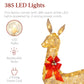 6.5ft 3-Piece Lighted Christmas Deer Set Outdoor Decor with LED Lights